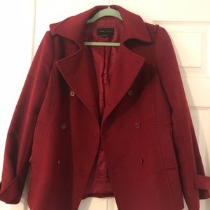 Bcbg Maxazria Red Peacoat